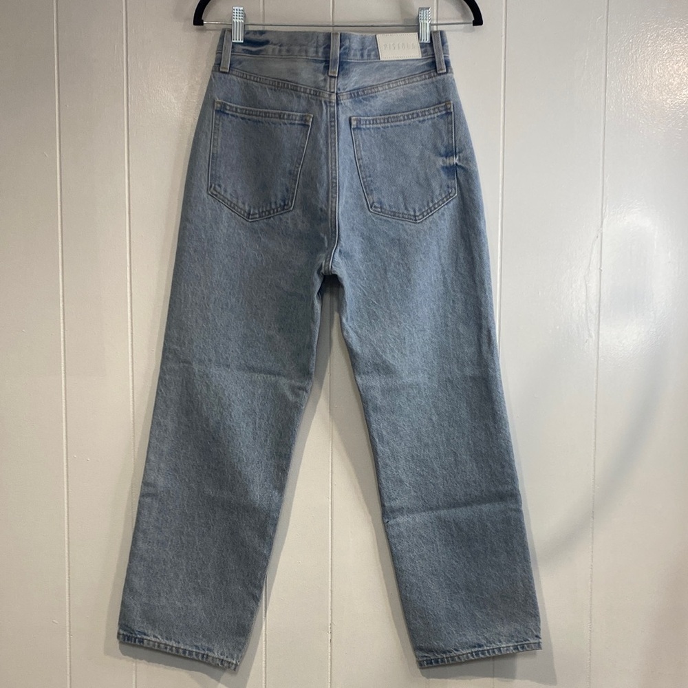 Pistola Jeans | Hemp Cotton | Button Fly 90s Straight Light Wash | Size 26 - Picture 5 of 11